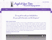 Tablet Screenshot of angelatyourdoor.com